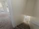 Carpeted staircase leading down to the laundry room and living area at 3405 10Th W St, Palmetto, FL 34221