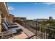 Spacious balcony with lounge chairs and great views of the surrounding area at 436 Canal Rd # A, Sarasota, FL 34242