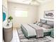 Cozy bedroom featuring a modern bed, stylish decor, and ample natural light at 5057 Live Oak Cir # 86, Bradenton, FL 34207