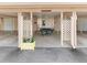 Outdoor patio features covered dining area perfect for enjoying meals and entertaining guests at 5057 Live Oak Cir # 86, Bradenton, FL 34207