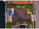 Aerial view of house and pool at 569 Mast Dr, Bradenton, FL 34208