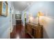 Hallway with elegant wooden cabinets and a view of a laundry room at 5716 Bayshore Blvd, Tampa, FL 33611