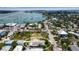 Aerial view shows the property's proximity to the bay at 7030 Lois Ave, Longboat Key, FL 34228