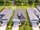 Aerial view of a well-manicured property with a gray roof and a lush green lawn at 7526 Ridgelake Cir, Bradenton, FL 34203