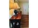Foyer featuring a traditional console table with a lamp and a view of the front door at 8508 43Rd W Ave, Bradenton, FL 34209