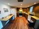 Traditional kitchen featuring wood cabinets, laminate countertops, and modern appliances at 8508 43Rd W Ave, Bradenton, FL 34209