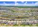 Wonderful aerial view of a neighborhood with a pond surrounded by lush landscaping and well-maintained yards at 9646 Ivory Dr, Ruskin, FL 33573