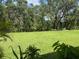 Large, lush backyard with mature trees creating a serene, private outdoor space at 141 Tierra Verde Way, Bradenton, FL 34212