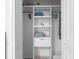 Organized closet featuring shelving, rods, and storage solutions for efficient use of space at 14214 Heritage Landing Blvd # 817, Punta Gorda, FL 33955