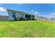 Private backyard area, screened-in lanai, and fenced yard create a serene outdoor living space at 16109 6Th E Ave, Bradenton, FL 34212