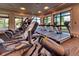 Well-equipped gym with treadmills and elliptical machines, with natural light and a view at 17510 Gawthrop Dr # 206, Bradenton, FL 34211