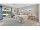 Bright bedroom with sliding glass door to outdoor space and a serene, calming atmosphere at 2100 Benjamin Franklin Dr # 201, Sarasota, FL 34236