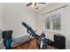 Functional bedroom with hardwood floors and a large window offering plenty of natural light at 2221 Bahia Vista St, Sarasota, FL 34239