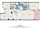 Detailed floor plan showcasing the layout of a one-story home with a balcony at 242 Hidden Bay Dr # 603, Osprey, FL 34229