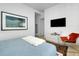 Sleek bedroom featuring a serene color scheme, stylish decor, and a minimalist design at 33 S Palm Ave # 1602, Sarasota, FL 34236