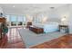 Large main bedroom boasts ocean views and a private balcony at 3300 Casey Key Rd, Nokomis, FL 34275
