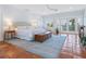 Serene main bedroom with private balcony access and ocean views at 3300 Casey Key Rd, Nokomis, FL 34275