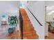 Staircase features terracotta tile at 3300 Casey Key Rd, Nokomis, FL 34275