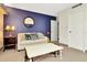 Comfortable living room with neutral furniture and blue accent wall at 36750 Us 19 N # 03102, Palm Harbor, FL 34684