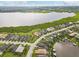 Aerial view of waterfront neighborhood in Florida at 5402 Tidewater Preserve Blvd, Bradenton, FL 34208