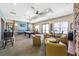 Fun-filled game room with a pool table, comfortable seating, and TV at 5402 Tidewater Preserve Blvd, Bradenton, FL 34208