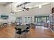 Spacious clubhouse featuring ample seating, entertainment, and a library at 5736 Ashton Lake Dr, Sarasota, FL 34231