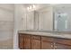 Bathroom features granite countertops, dual sinks and modern fixtures at 6800 Dunlin Ct, Sarasota, FL 34241