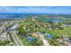Scenic aerial view of the neighborhood, highlighting lush greenery, lakes, and nearby amenities at 752 White Pine Tree Rd # 101, Venice, FL 34285