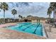 Community pool features lap lanes, ample deck space, and a clubhouse at 7822 110Th E Ave, Parrish, FL 34219