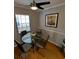 Comfortable dining area with a glass-top table and modern chairs at 105 S Obrien St # 213, Tampa, FL 33609