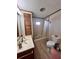 Bathroom featuring a bathtub/shower combo and tile flooring at 112 Park Ter, Venice, FL 34285