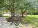 Well-maintained community playground featuring colorful play structures and shaded by mature trees, ideal for Gathering fun at 11713 Goldenrod Ave, Bradenton, FL 34212