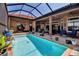 Well-maintained pool and patio area is perfect for outdoor entertaining or Gathering gatherings at 12012 Legacy Estates Blvd, Sarasota, FL 34238