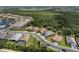 Aerial neighborhood view highlighting home's location in a well maintained community at 13319 Deep Blue Pl, Bradenton, FL 34211