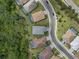 Overhead neighborhood view showcasing home's proximity to cul-de-sac and nearby community at 13319 Deep Blue Pl, Bradenton, FL 34211