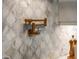 Marble backsplash with gold pot filler at 13319 Deep Blue Pl, Bradenton, FL 34211