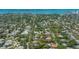 Expansive aerial view showcasing the neighborhood, with a glimpse of the bay in the background at 1931 Bahia Vista St, Sarasota, FL 34239