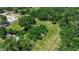 Aerial view of green acreage with trees, ready for new construction or development, in a quiet area at 2040 Edmondson Rd, Nokomis, FL 34275