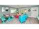 Spacious living room with ample seating and beautiful natural light from the large windows at 205 Elm Ave, Anna Maria, FL 34216