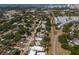 Gorgeous aerial view of the neighborhood with mature trees, sidewalks and close to the bay at 2365 Novus St, Sarasota, FL 34237
