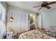 Cozy bedroom featuring a closet and a built-in vanity area with decorative furnishings at 3209 2Nd W Ave, Bradenton, FL 34205