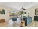 Spacious living room with large windows and lots of natural light at 501 Key Royale Dr, Holmes Beach, FL 34217