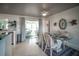Dining area with seating for four, adjacent to the kitchen, offers a casual space for meals at 512 Shamrock Blvd, Venice, FL 34293