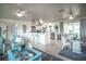 Open concept living space with a breakfast bar and dining area, perfect for entertaining at 512 Shamrock Blvd, Venice, FL 34293