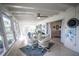 Sunroom with a dining table, large windows, and access to the dining room at 512 Shamrock Blvd, Venice, FL 34293