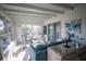 Sunroom with comfortable seating and large windows offering natural light at 512 Shamrock Blvd, Venice, FL 34293