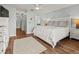 Comfortable bedroom featuring hardwood floors and ample closet space at 6218 29Th W Ave # 6218, Bradenton, FL 34209