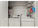 Convenient laundry closet with a washer and dryer at 6218 29Th W Ave # 6218, Bradenton, FL 34209