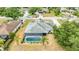 Birds eye view of the pool, lanai and back of the house at 6405 99Th E St, Bradenton, FL 34202