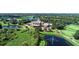Picturesque aerial view showcasing the community's lakes and golf course at 6931 Brier Creek Ct, Lakewood Ranch, FL 34202